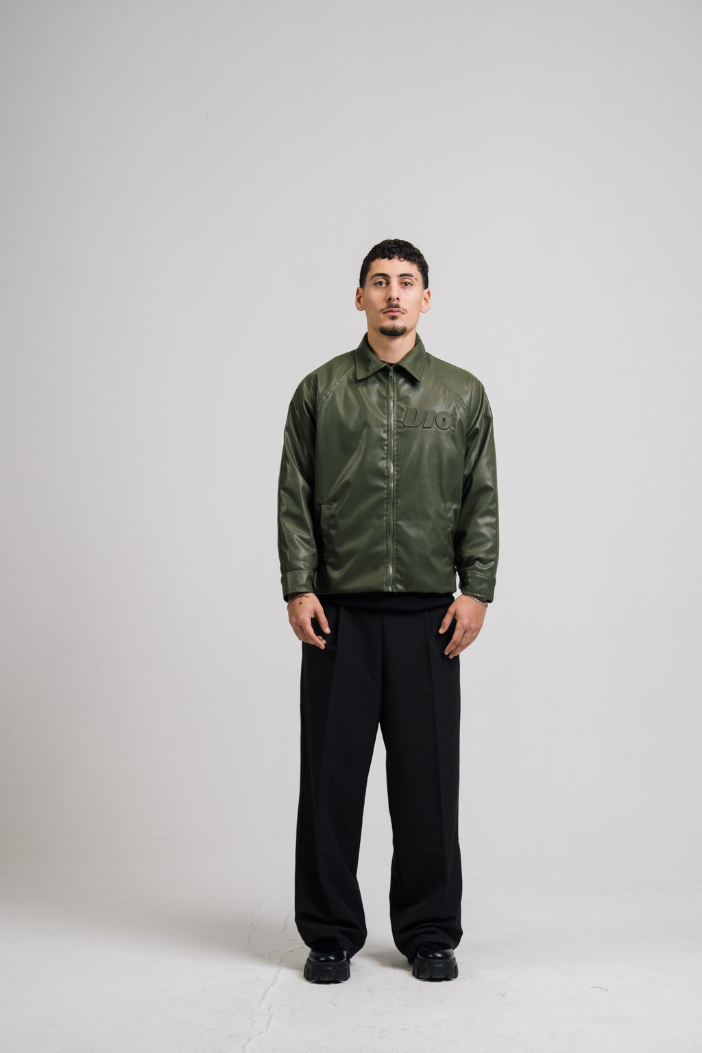 VIO-Leather jacket (Green)