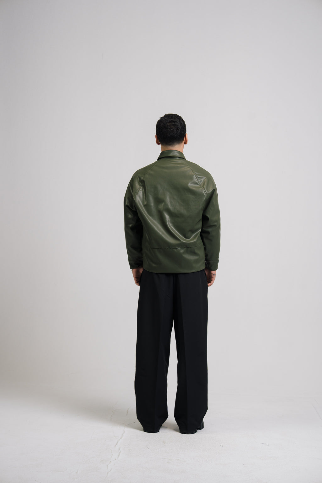 VIO-Leather jacket (Green)