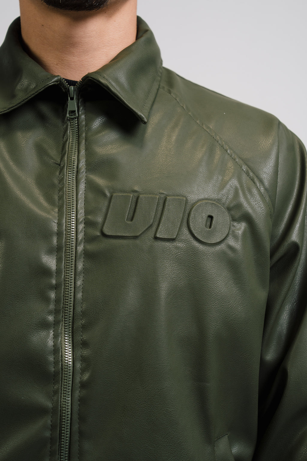 VIO-Leather jacket (Green)