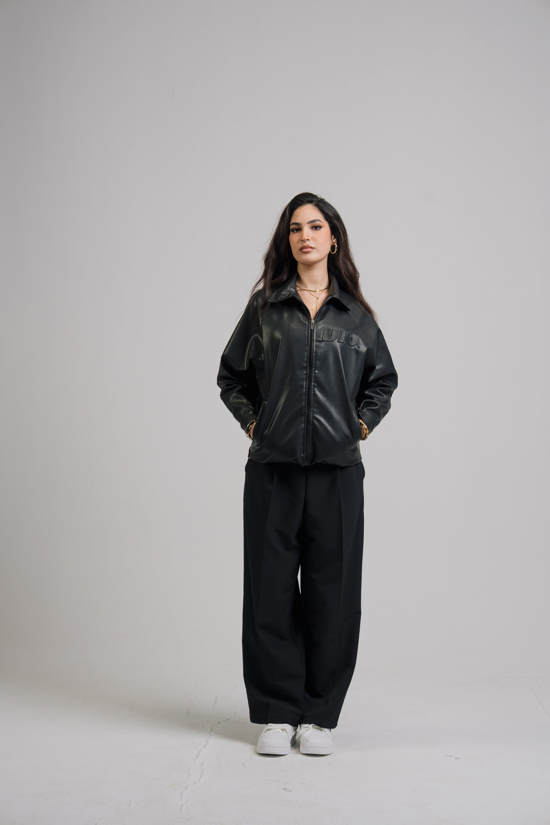 VIO-Leather jacket (Black)