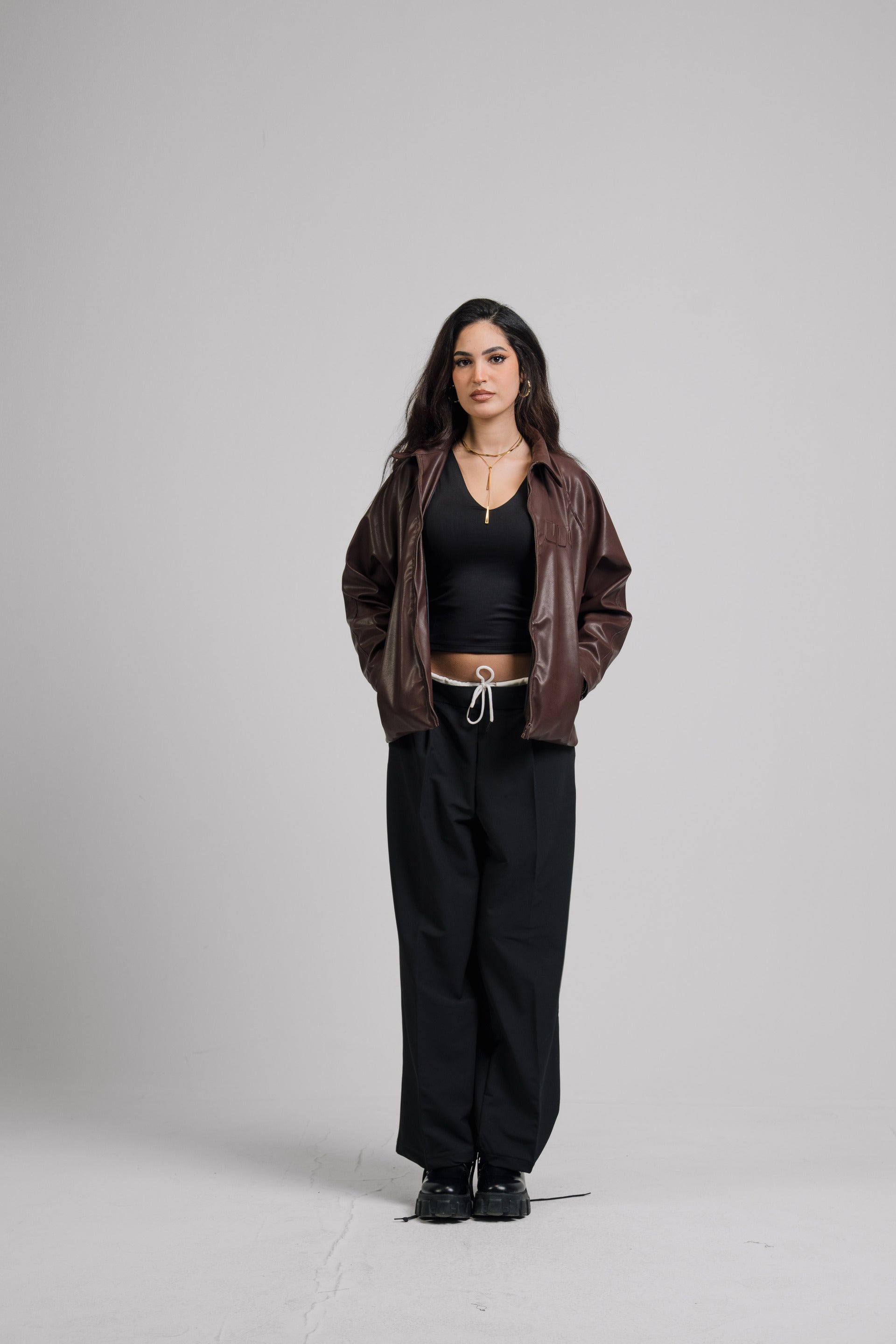 VIO-Leather jacket (Brown)