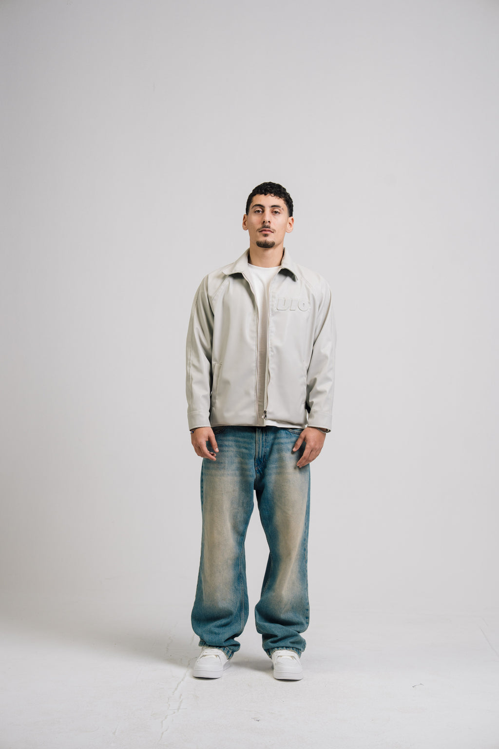 VIO-Leather jacket (Grey)