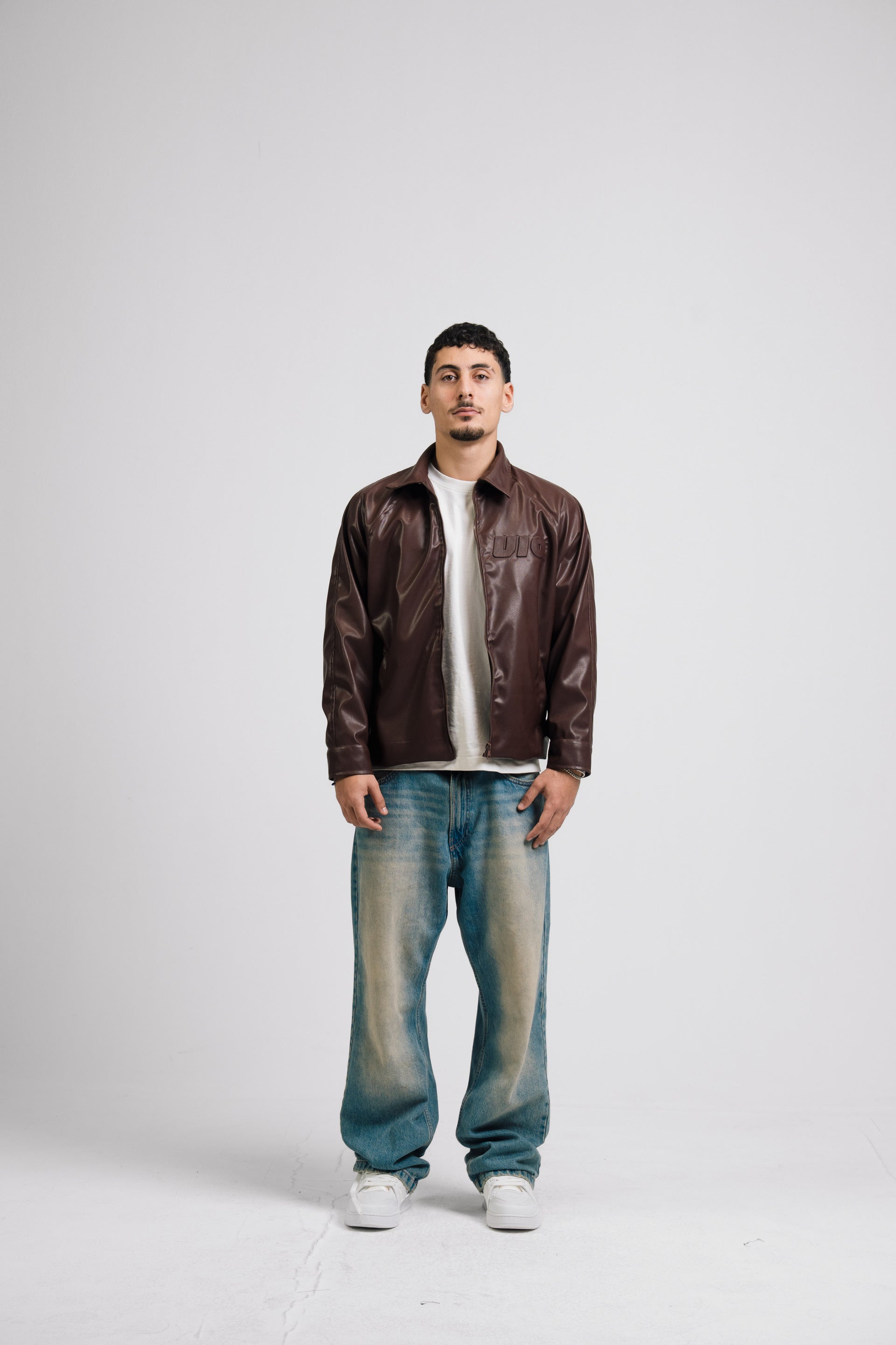 VIO-Leather jacket (Brown)