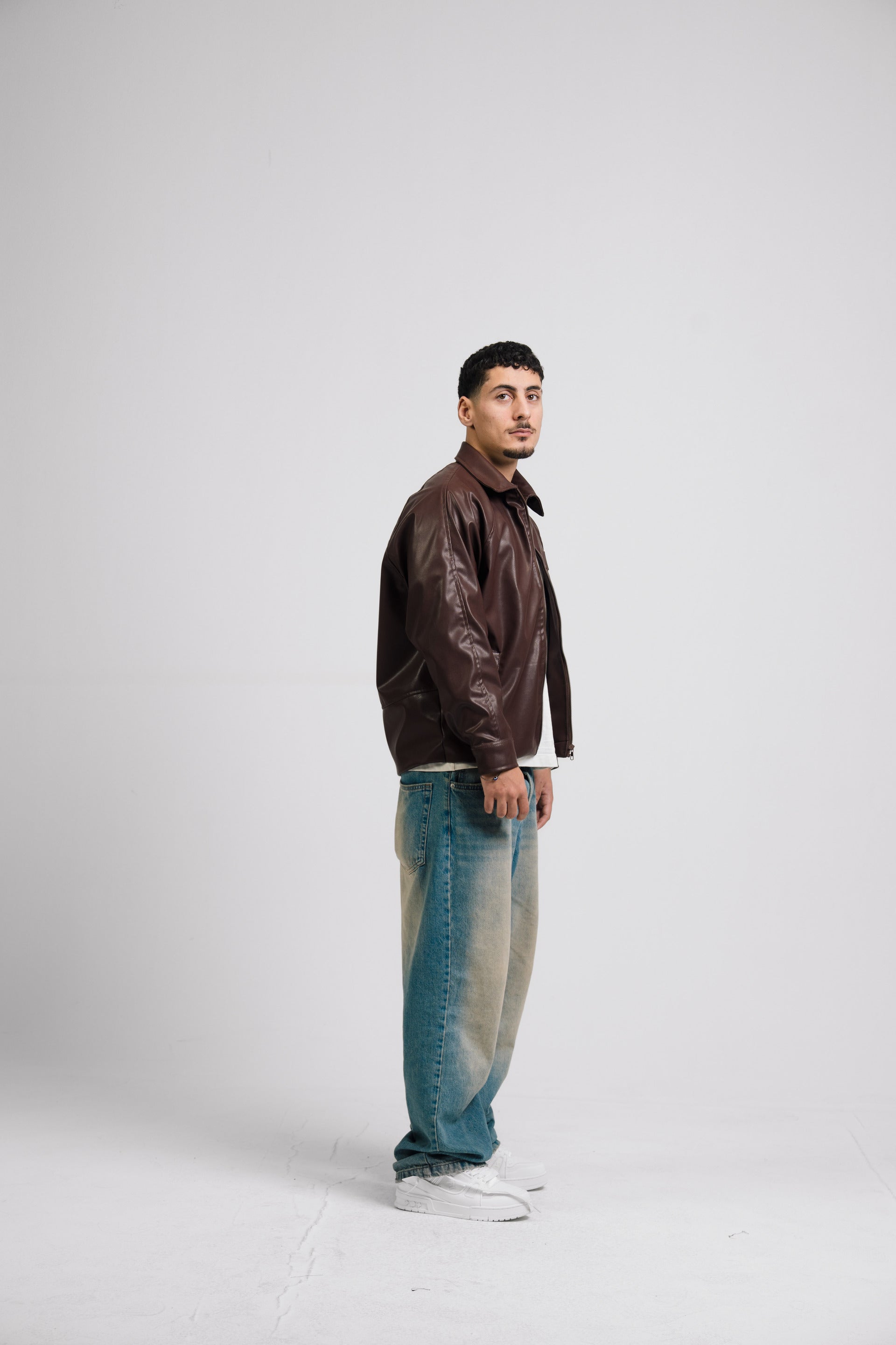 VIO-Leather jacket (Brown)
