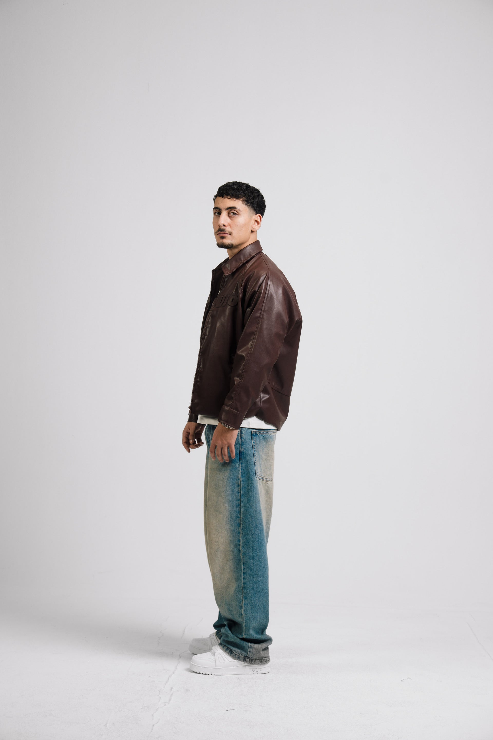 VIO-Leather jacket (Brown)