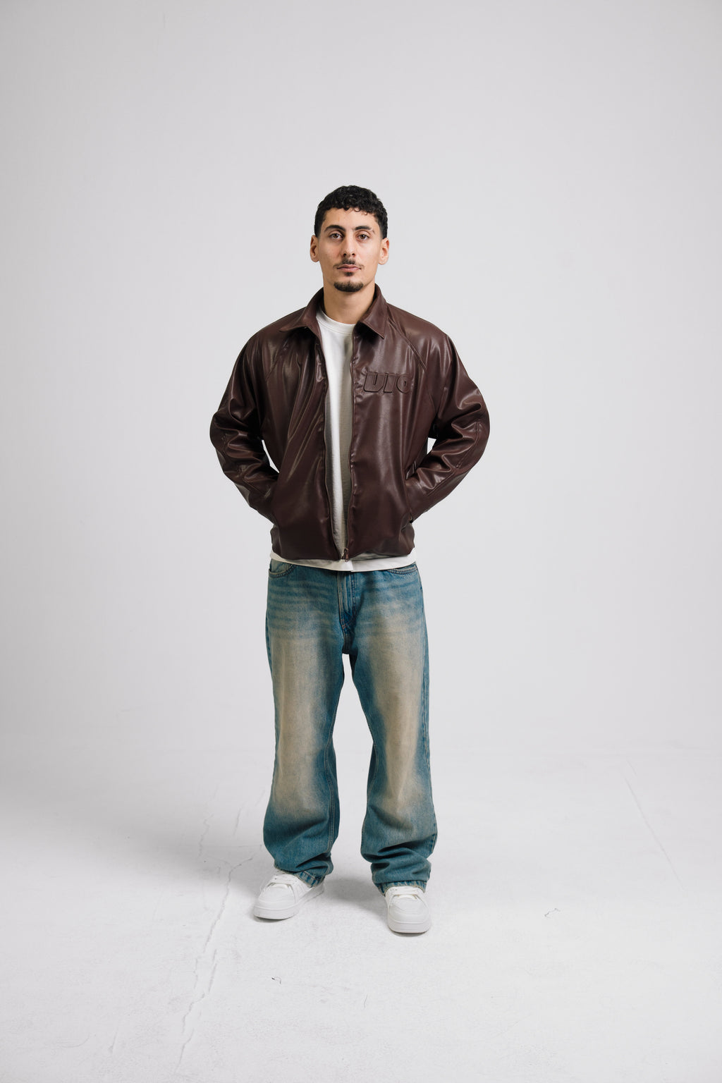 VIO-Leather jacket (Brown)