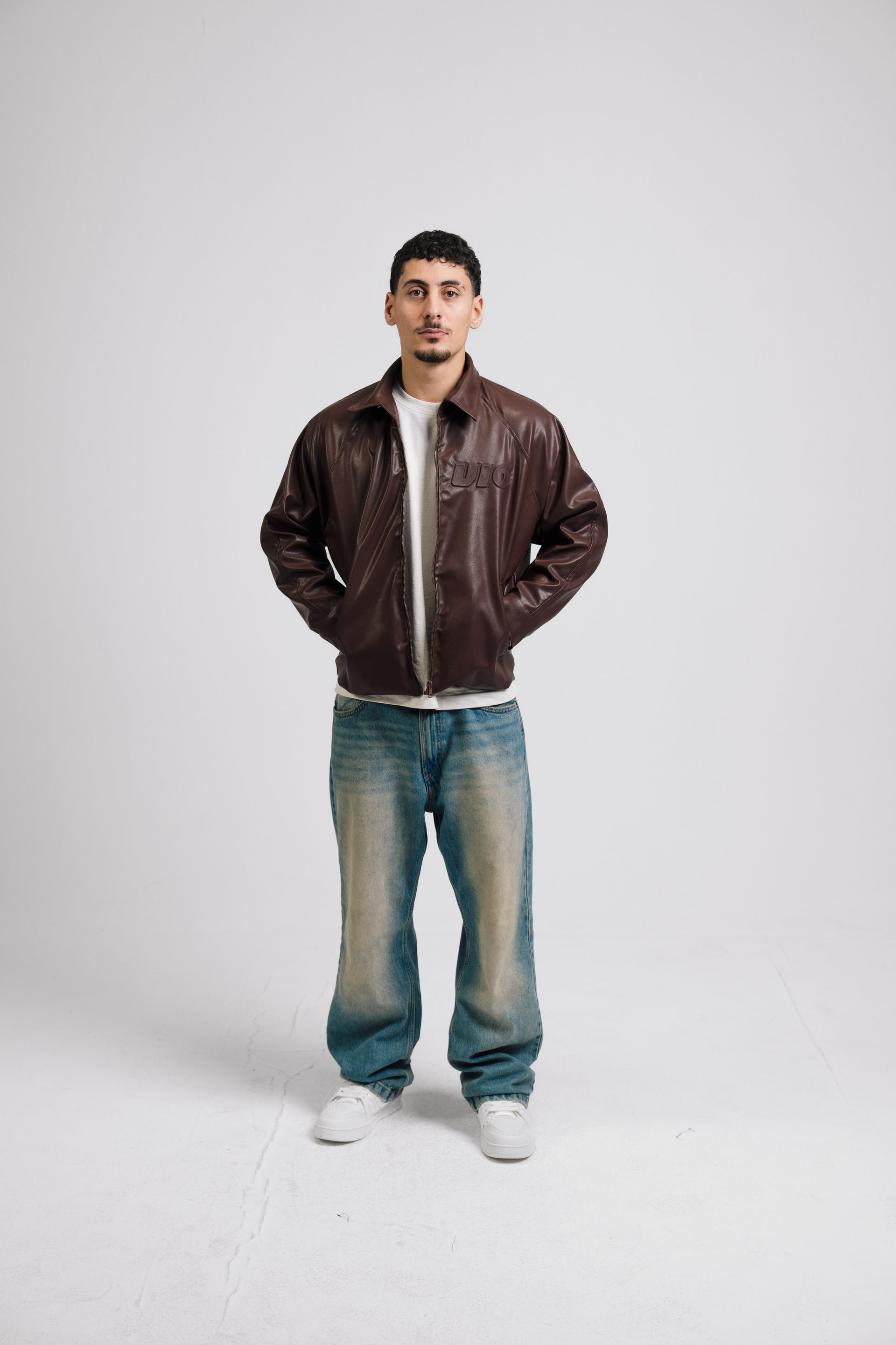 VIO-Leather jacket (Brown)