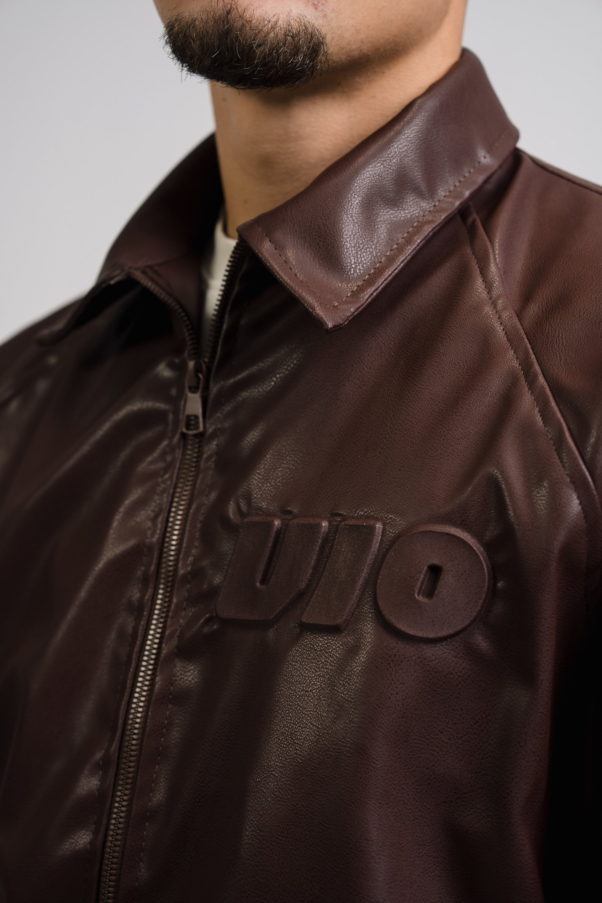 VIO-Leather jacket (Brown)