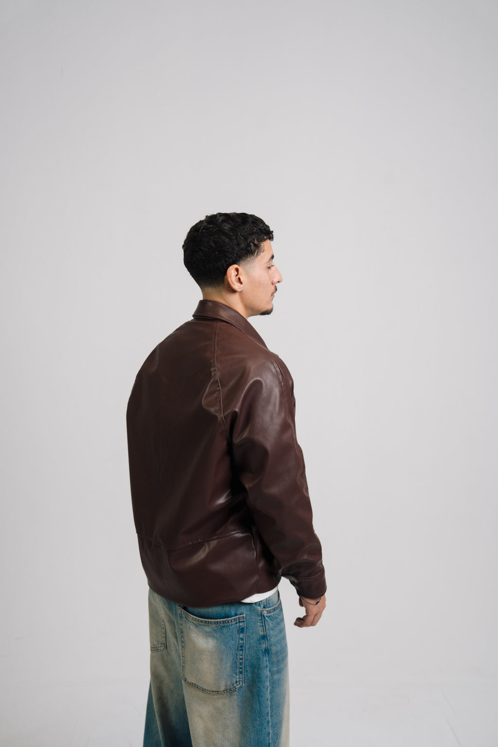 VIO-Leather jacket (Brown)