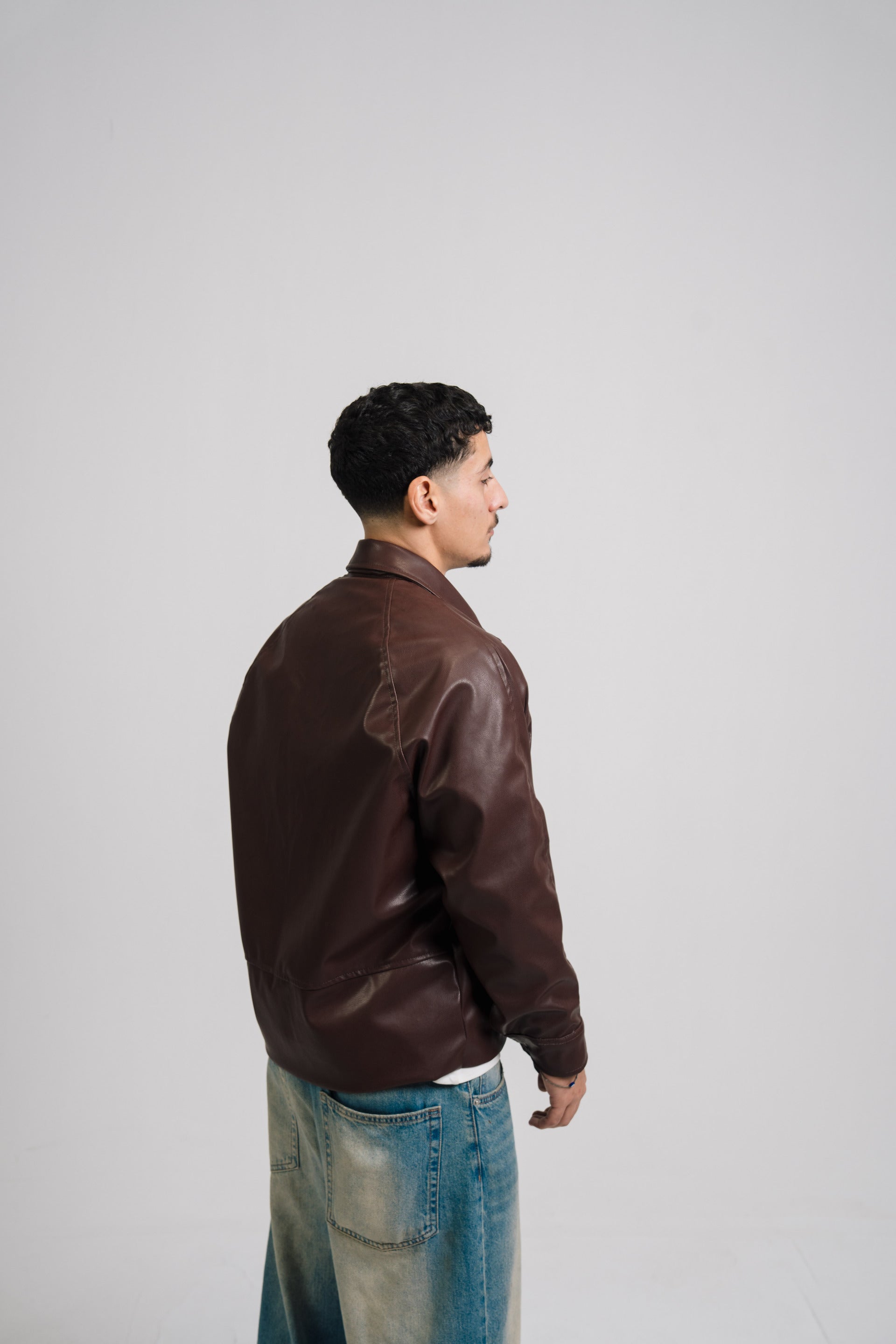 VIO-Leather jacket (Brown)