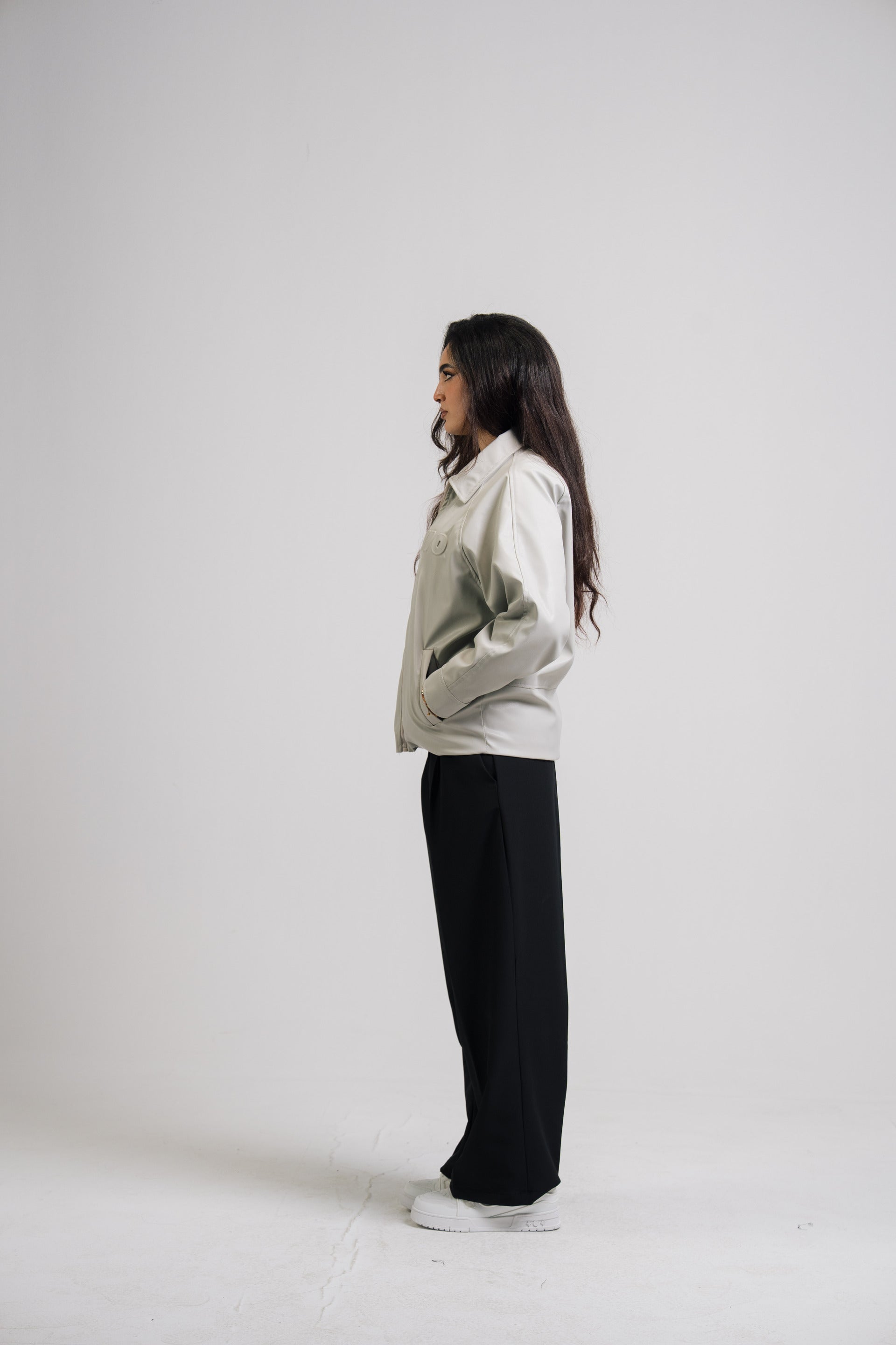 VIO-Leather jacket (Grey)